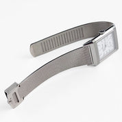 Jaeger-LeCoultre Reverso Q713312J Tribute Monoface Small Seconds White Gold Silver Dial Mesh Bracelet Limited Edition of 200