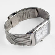 Jaeger-LeCoultre Reverso Q713312J Tribute Monoface Small Seconds White Gold Silver Dial Mesh Bracelet Limited Edition of 200