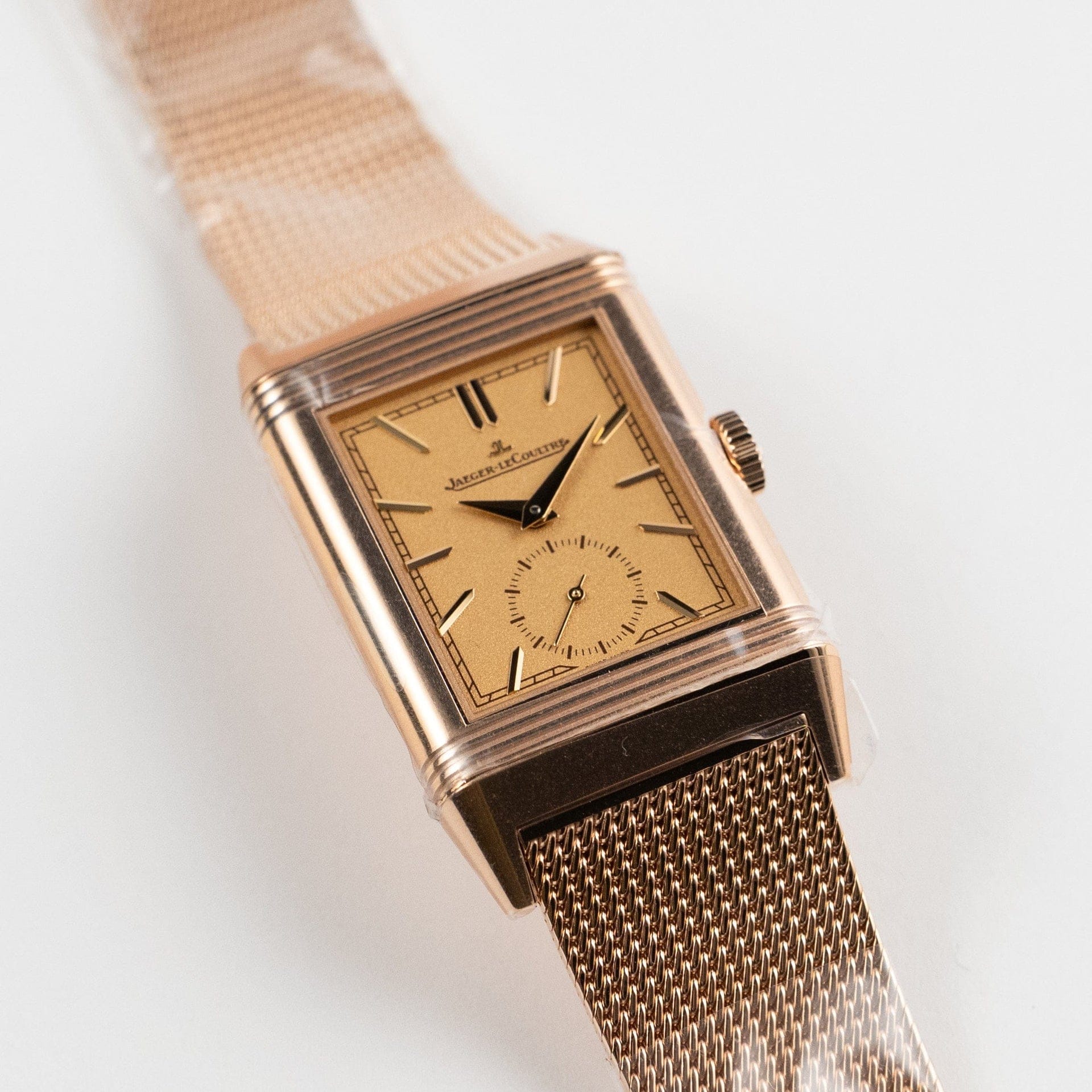 Jaeger-LeCoultre Reverso Tribute Q713216J Monoface Small Seconds Rose Gold Grained Rose Gold Dial (2025)