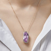 Kunzite Pendant Necklace