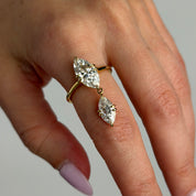 Large Celestia Diamond Drop Ring