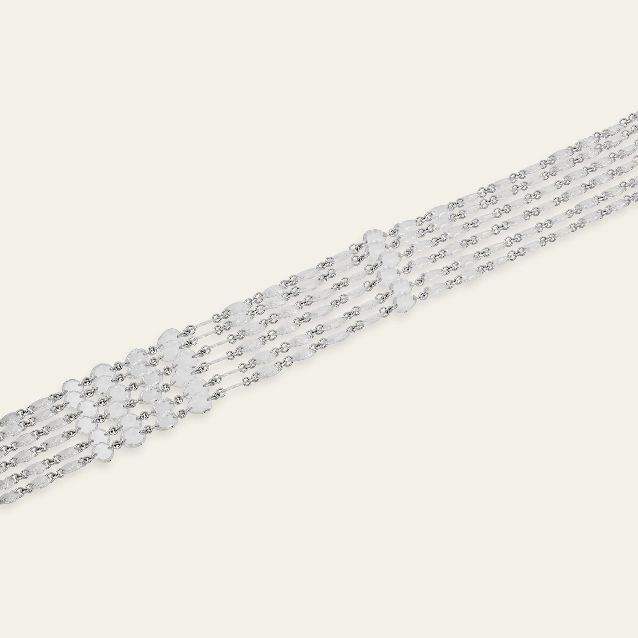 Layered Rose-Cut Diamond Bracelet