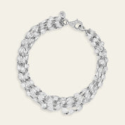Layered Rose-Cut Diamond Bracelet