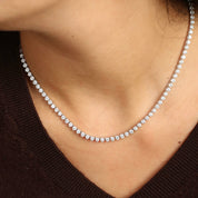 Luce 11 Carat Diamond Tennis Necklace
