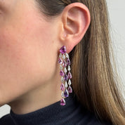 Madagascar Sapphire Chandelier Earrings