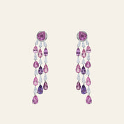 Madagascar Sapphire Chandelier Earrings