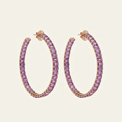 Madagascar Sapphire Hoops