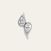 Mika Ear Cuff with Pear Diamonds