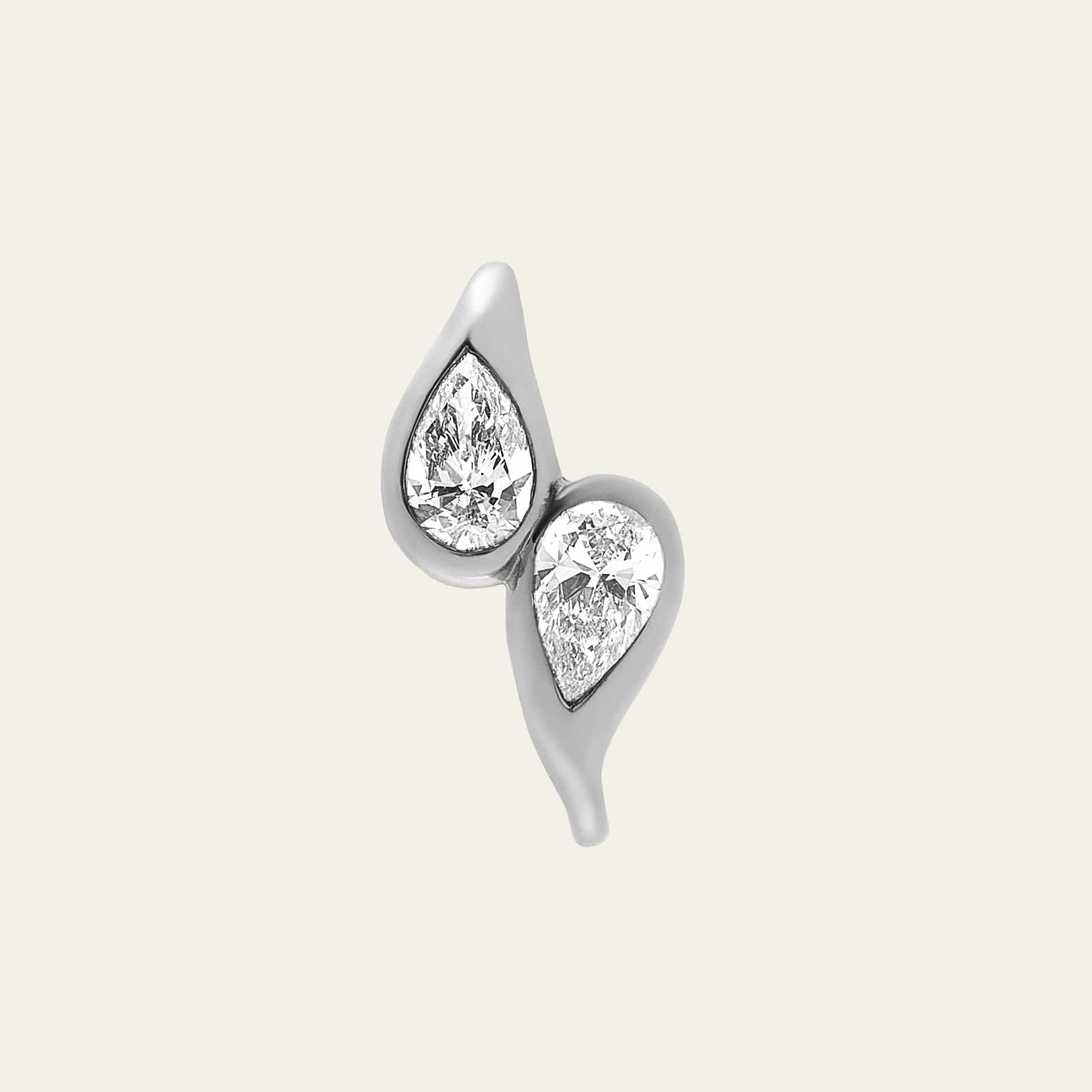 Mika Ear Cuff with Pear Diamonds