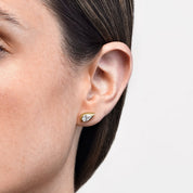 Mika Earrings in Yellow Gold with Pear Diamonds