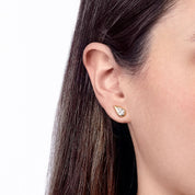 Mika Earrings in Yellow Gold with Pear Diamonds