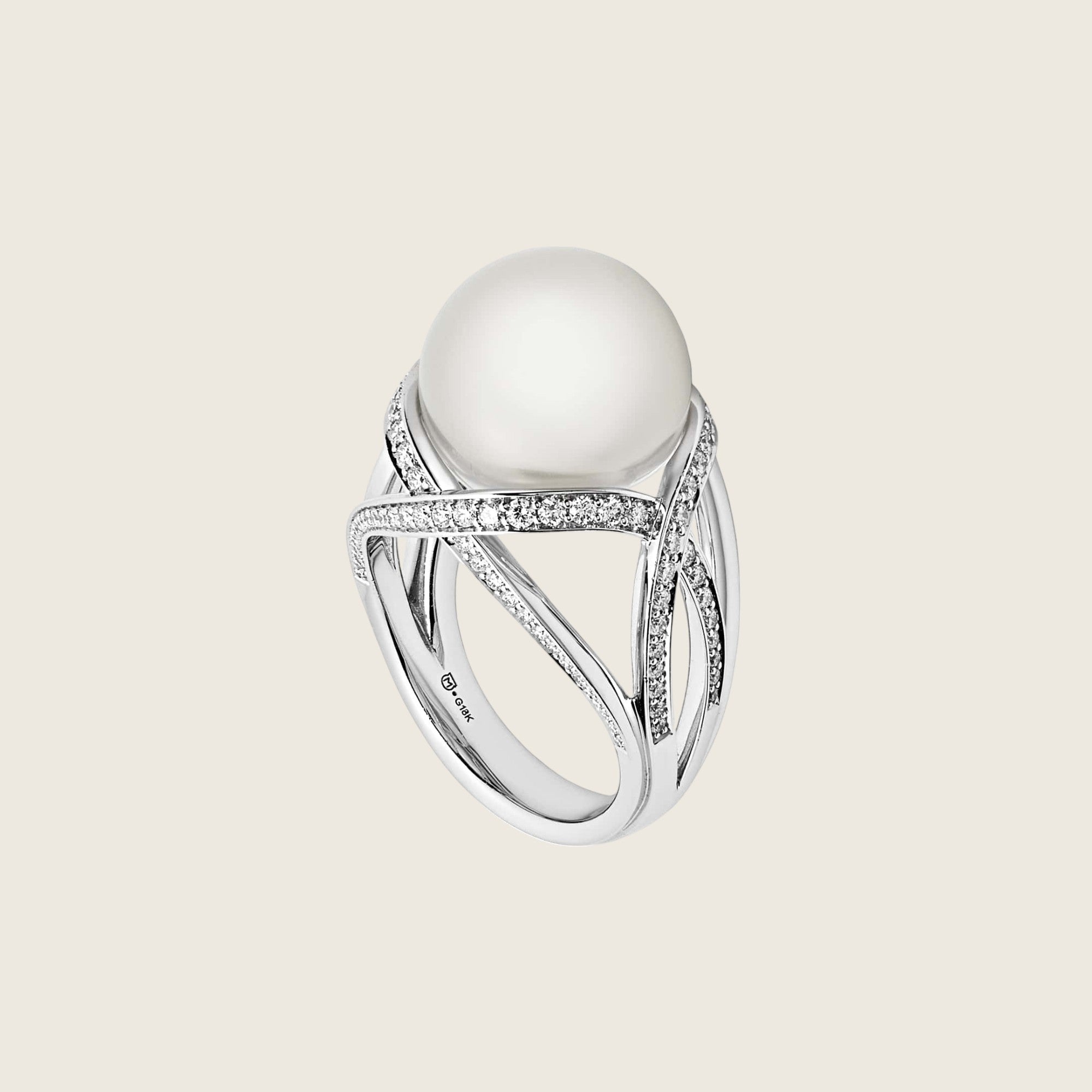 Mikimoto 'M Collection' White South Sea Cultured Pearl Ring