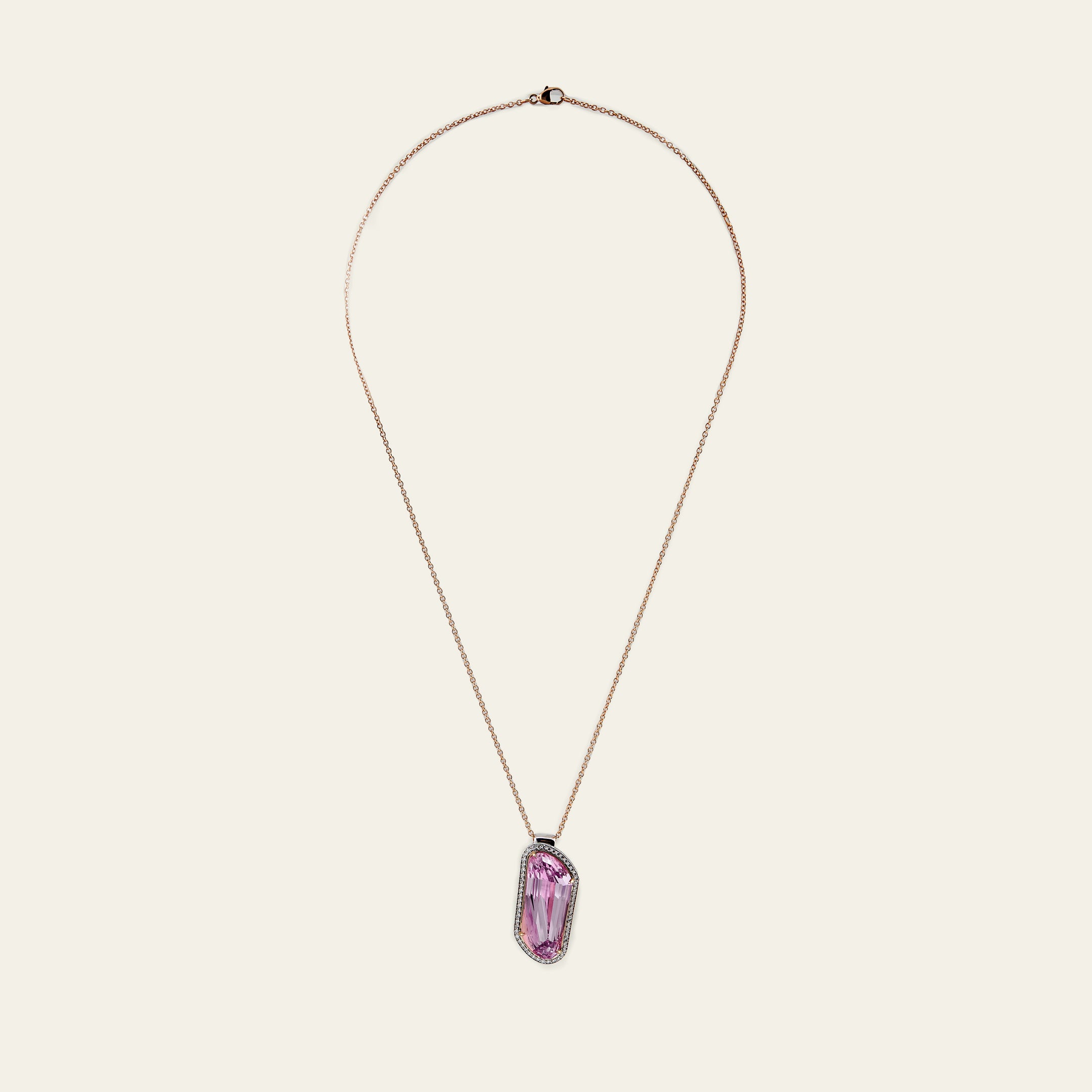 Kunzite Pendant Necklace