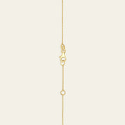 Floating Diamond Trio Tennis Necklace in Yellow Gold