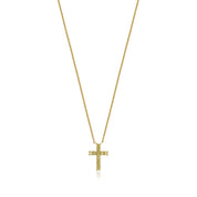 Yellow Diamond Cross Pendant