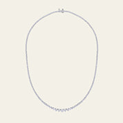 Aura Graduating Diamond Tennis Necklace