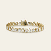 Nova 12.5 Carat Diamond Confetti Tennis Bracelet in Yellow Gold