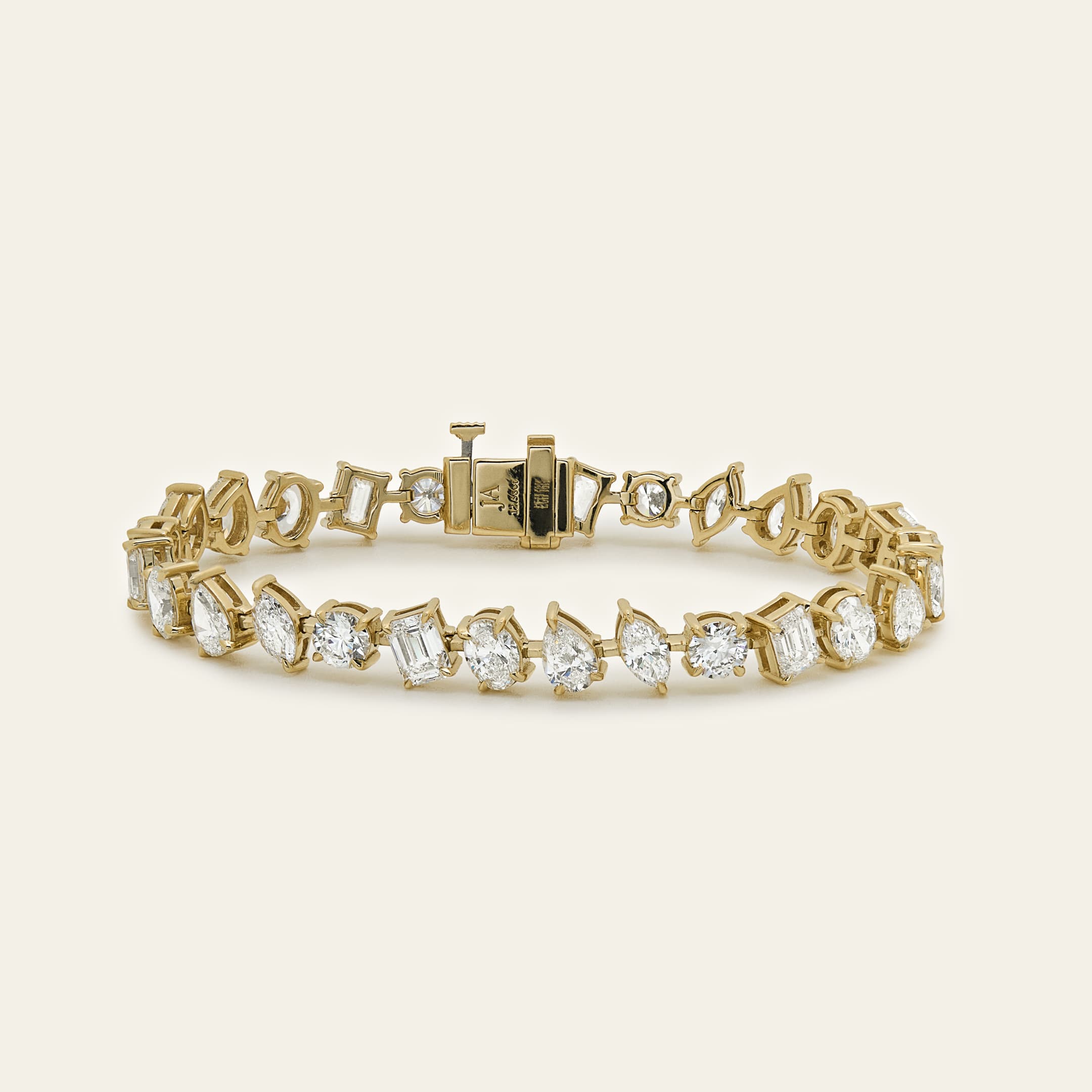 Nova 12.5 Carat Diamond Confetti Tennis Bracelet in Yellow Gold