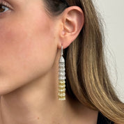 Ombré Diamond Tassel Earrings