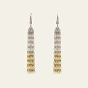 Ombré Diamond Tassel Earrings