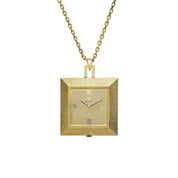 Omega Square Pocket Watch 1715 Yellow Gold Gold Dial