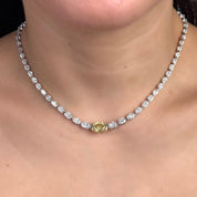 Oval Lab Diamond Necklace