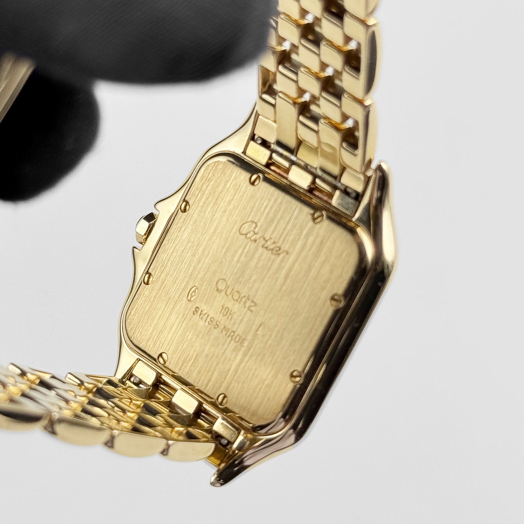 Panthère de Cartier 88270147 'Ladies' Yellow Gold White Dial Diamond Bezel