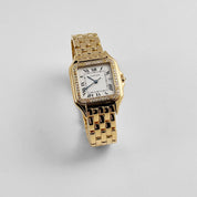 Panthère de Cartier 88270147 'Ladies' Yellow Gold White Dial Diamond Bezel