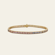 Pastel Rainbow Sapphire Tennis Bracelet
