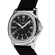 Luxury Watch Patek Philippe Aquanaut Steel Black Dial Diamond Bezel 5067A-001 Wrist Aficionado