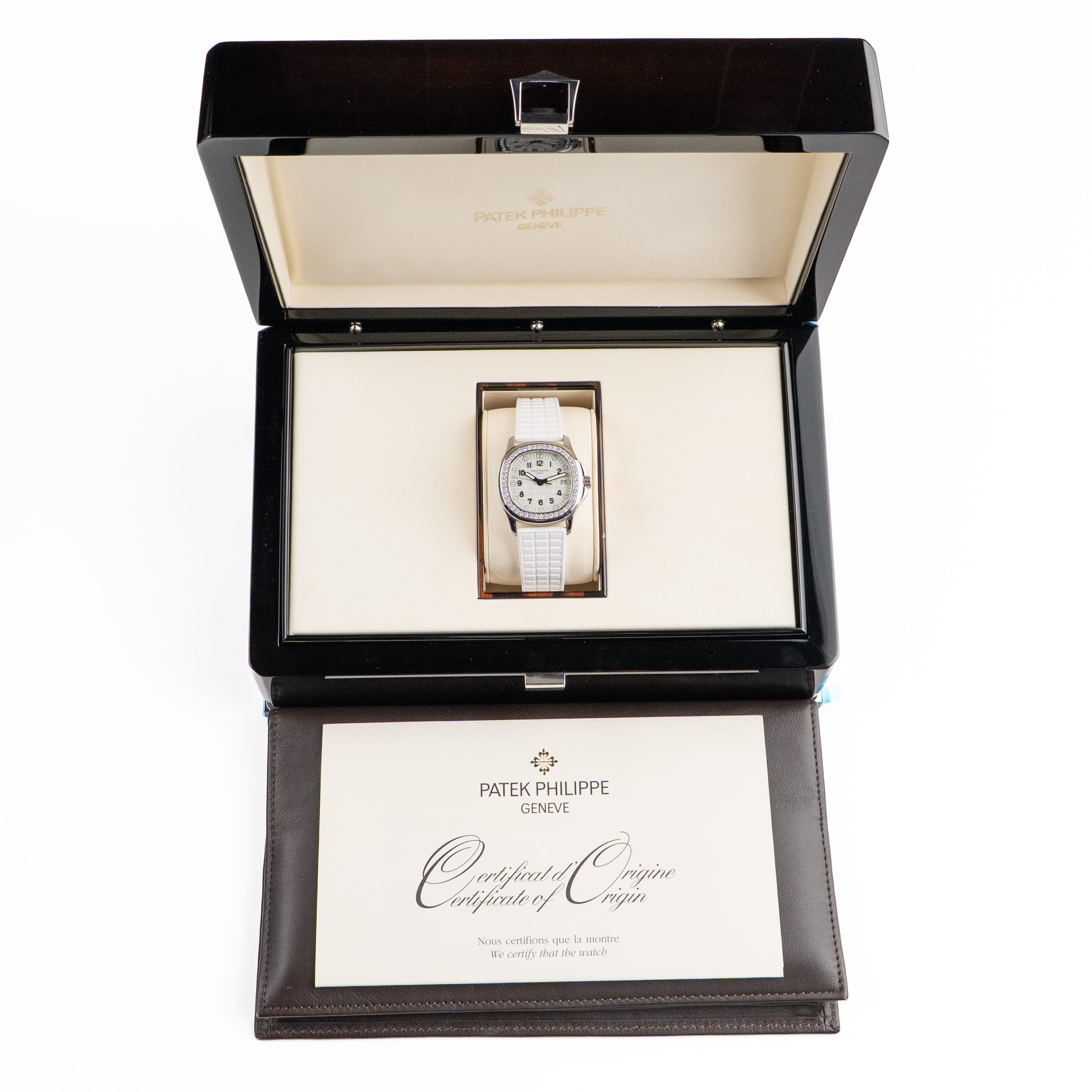 Patek Philippe Aquanaut 5067A-011 Stainless Steel White Dial Diamond Bezel Quartz (2008)