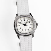 Patek Philippe Aquanaut 5067A-011 Stainless Steel White Dial Diamond Bezel Quartz (2008)