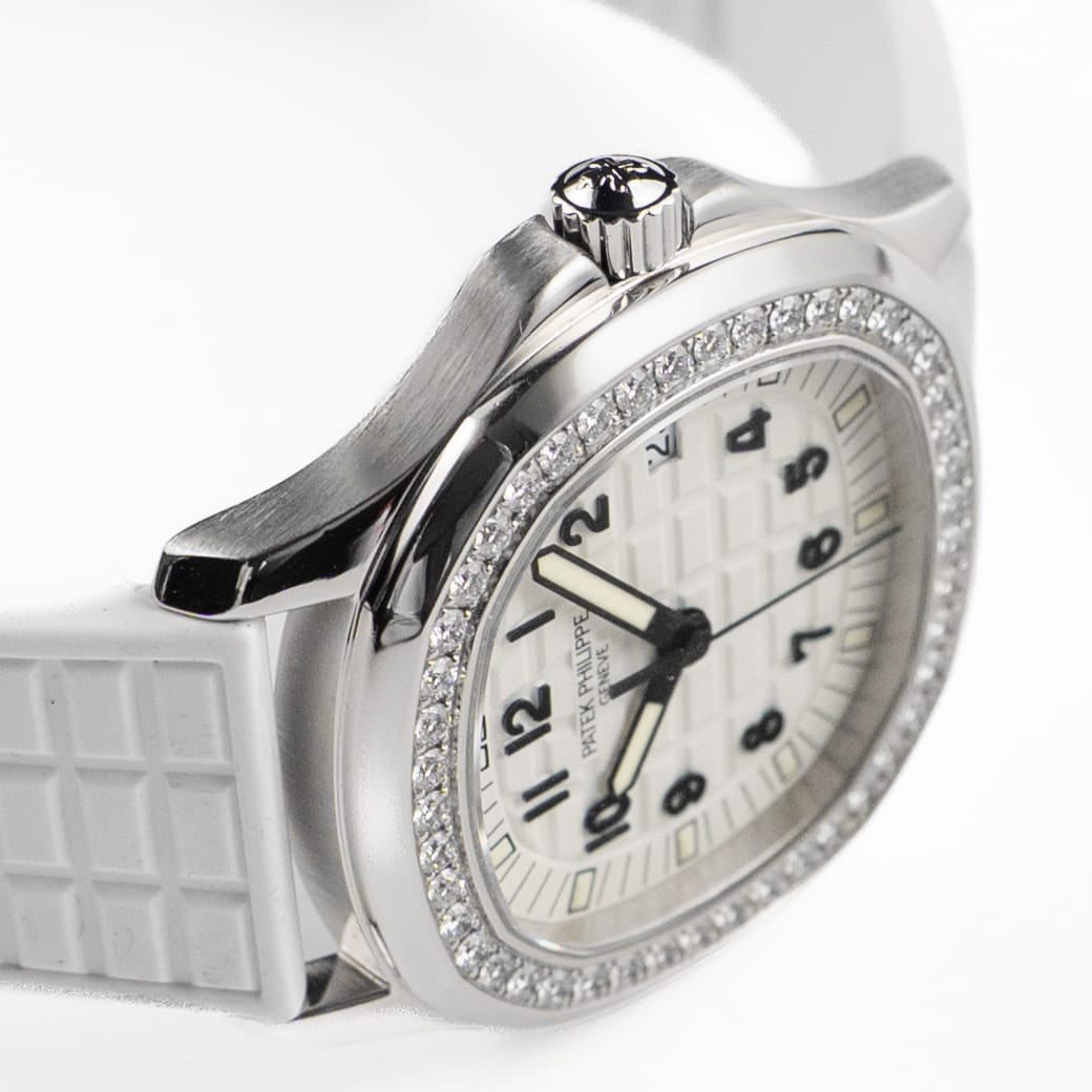Patek Philippe Aquanaut 5067A-011 Stainless Steel White Dial Diamond Bezel Quartz (2008)