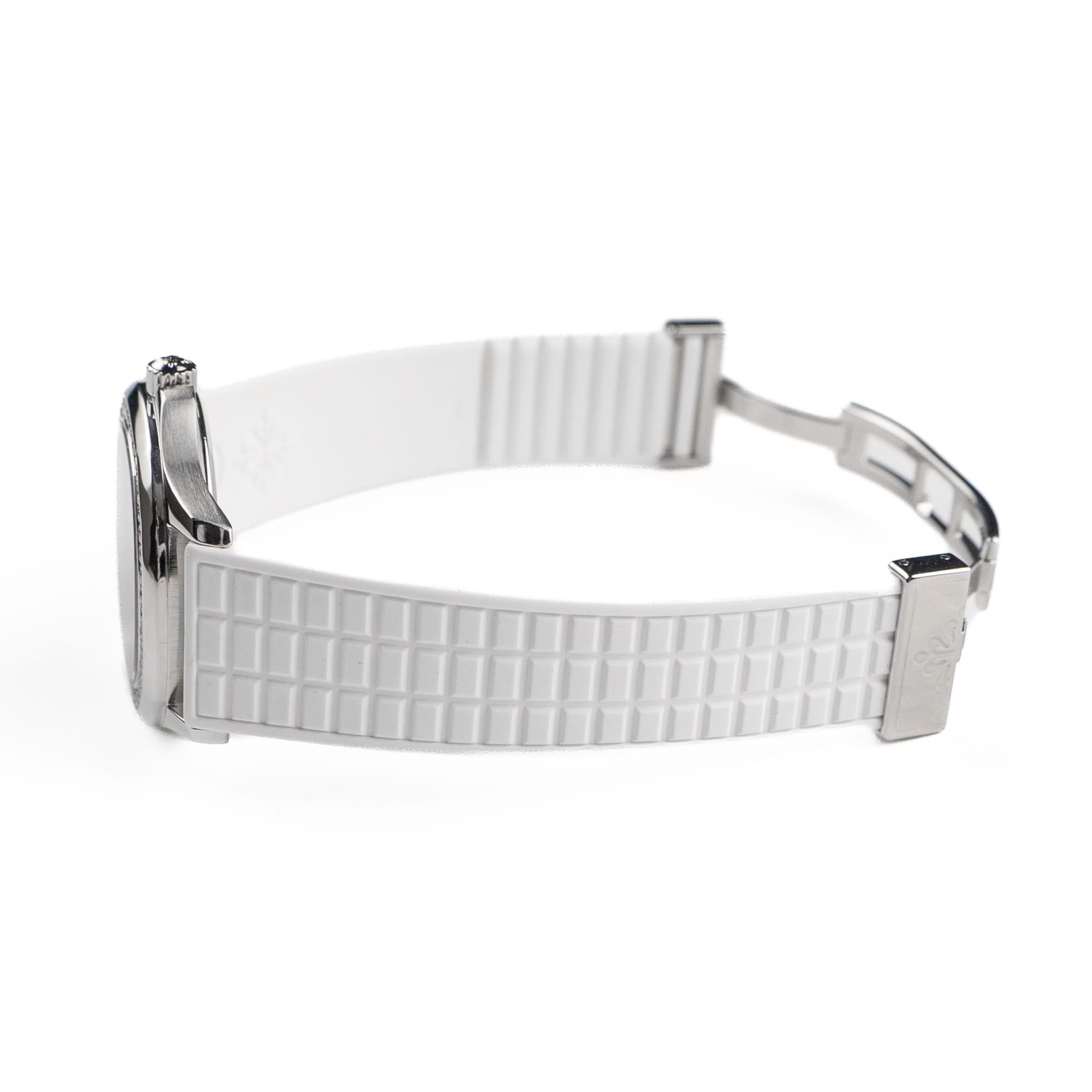 Patek Philippe Aquanaut 5067A-011 Stainless Steel White Dial Diamond Bezel Quartz (2008)