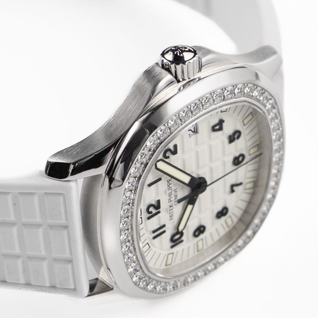 Patek Philippe Aquanaut 5067A-011 Stainless Steel White Dial Diamond Bezel Quartz (2008)