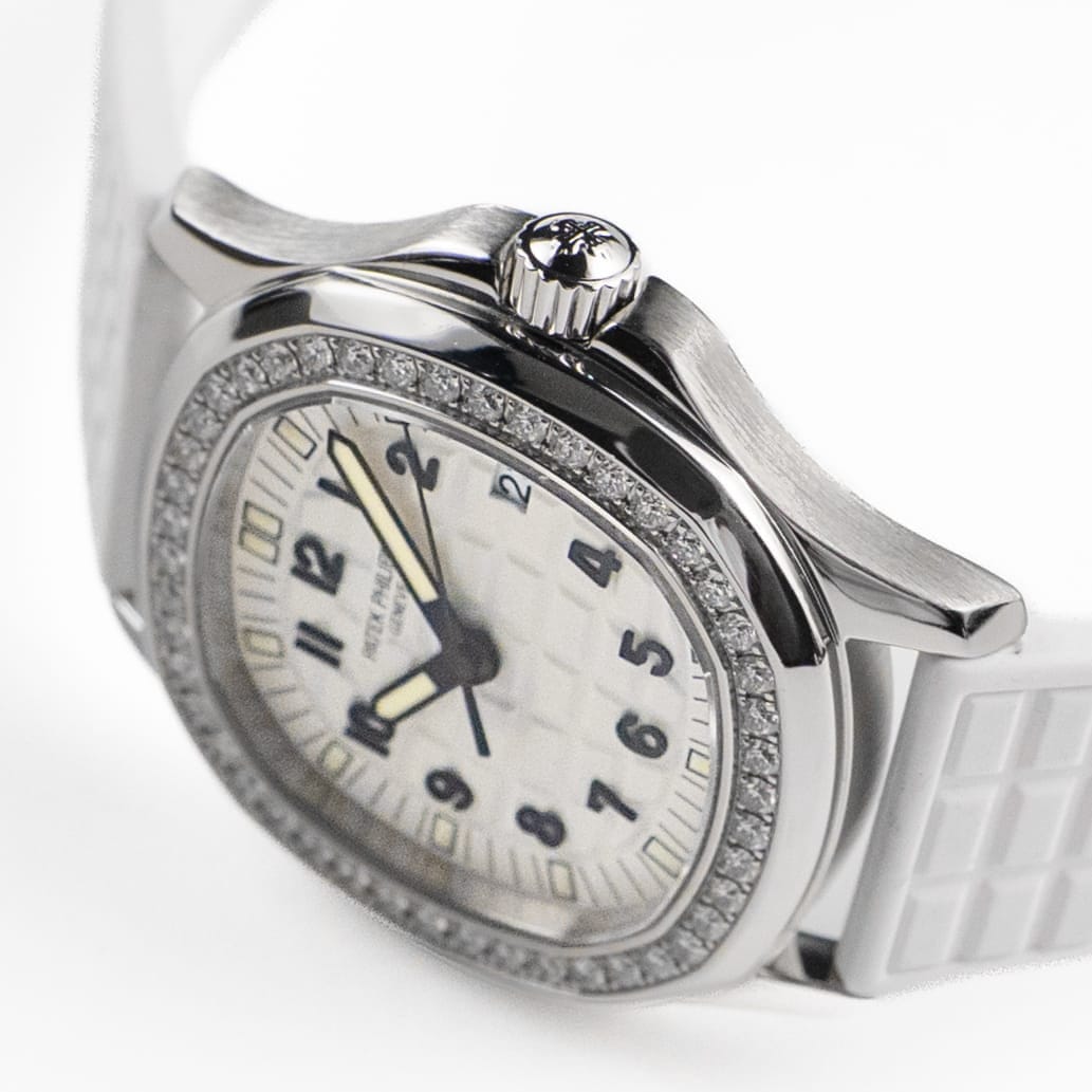 Patek Philippe Aquanaut 5067A-011 Stainless Steel White Dial Diamond Bezel Quartz (2008)