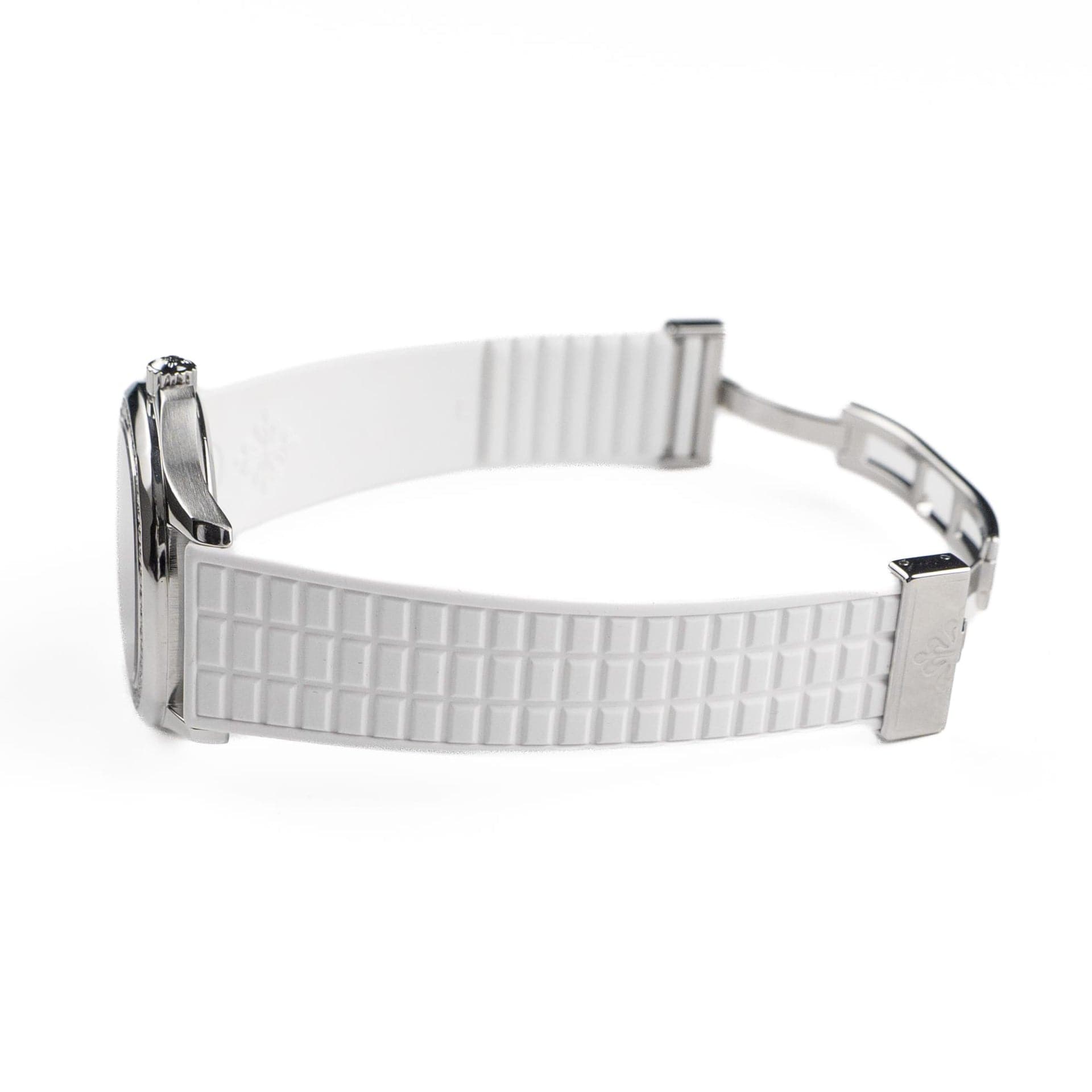 Patek Philippe Aquanaut 5067A-011 Stainless Steel White Dial Diamond Bezel Quartz (2008)