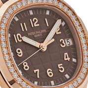 Patek Philippe Aquanaut 5268/200R-010 Rose Gold Taupe Brown Dial Diamond Bezel (2023)