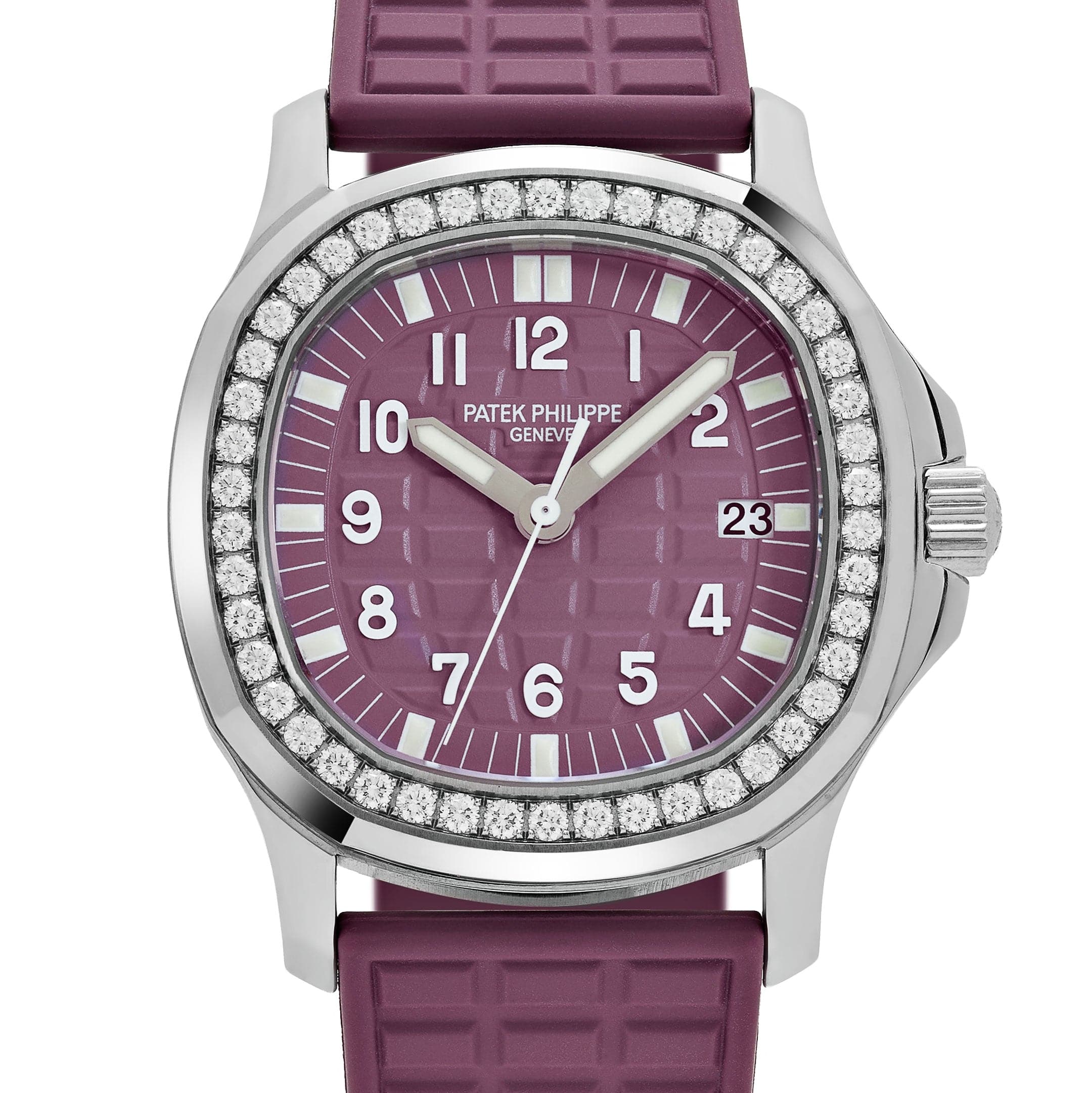 Patek Philippe Aquanaut Luce 5067A-016 'Ladies' Stainless Steel Pink Dial Diamond Bezel (2006)