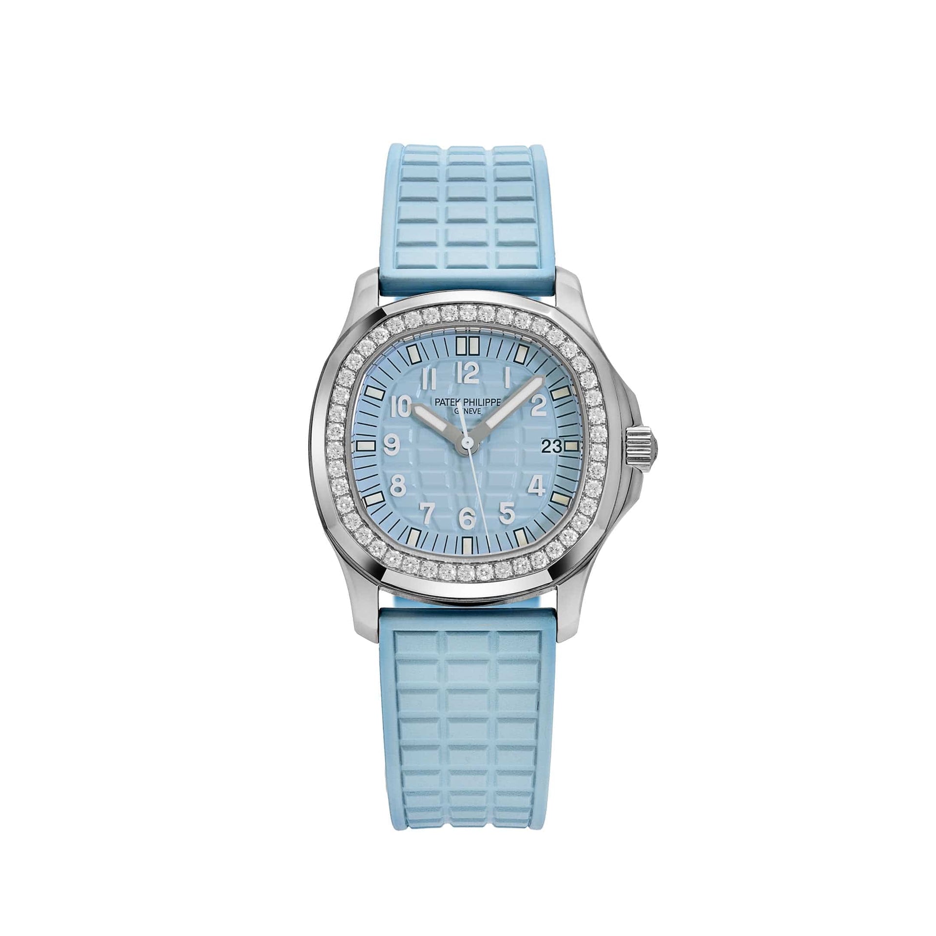 Patek Philippe Aquanaut Luce 5067A-017 'Ladies' Stainless Steel Blue Dial Diamond Bezel (2008)