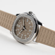 Patek Philippe Aquanaut Luce 5067A-020 'Ladies' Stainless Steel Honey Beige Dial Diamond Bezel