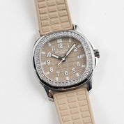 Patek Philippe Aquanaut Luce 5067A-020 'Ladies' Stainless Steel Honey Beige Dial Diamond Bezel