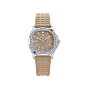 Patek Philippe Aquanaut Luce 5067A-020 'Ladies' Stainless Steel Honey Beige Dial Diamond Bezel