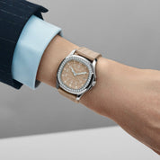 Patek Philippe Aquanaut Luce 5067A-020 'Ladies' Stainless Steel Beige Dial Diamond Bezel (2008)
