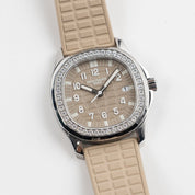 Patek Philippe Aquanaut Luce 5067A-020 'Ladies' Stainless Steel Beige Dial Diamond Bezel (2008)