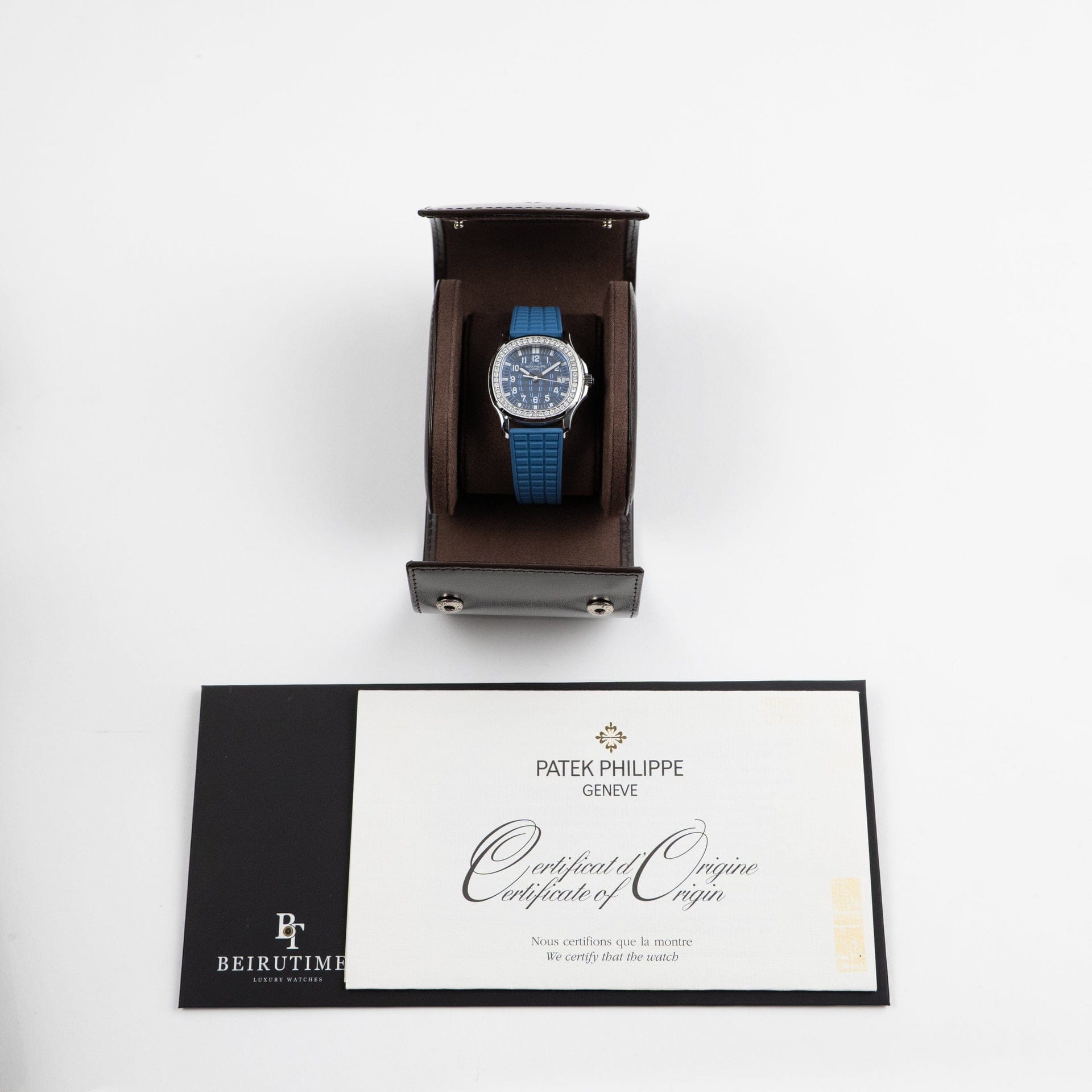 Patek Philippe Aquanaut Luce 5067A-022 'Ladies' Stainless Steel Blue Dial Diamond Bezel (2015)