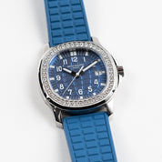 Patek Philippe Aquanaut Luce 5067A-022 'Ladies' Stainless Steel Blue Dial Diamond Bezel (2015)