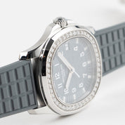 Patek Philippe Aquanaut Luce 5067A-025 'Ladies' Stainless Steel Misty Blue Dial Diamond Bezel (2019)