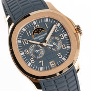 Patek Philippe Aquanaut Luce 5261R-001 Annual Calendar Moon Phases Rose Gold Blue-Gray Dial (2025)