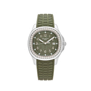 Patek Philippe Aquanaut Luce 5267/200A-011 'Ladies' Stainless Steel Green Dial Diamond Bezel